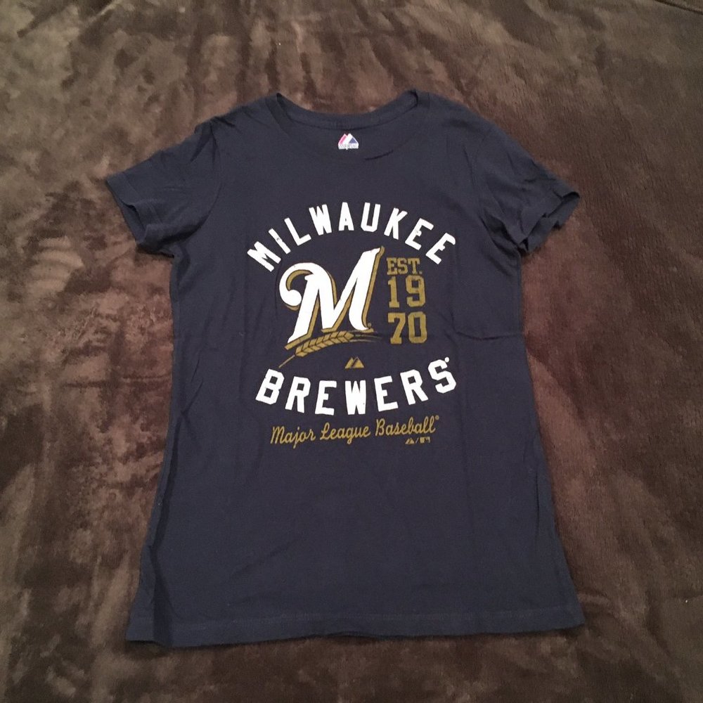 MLB Milwaukee Brewers Baseball T-Shirt (Small) - NWOT